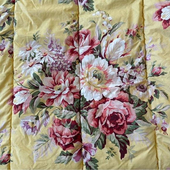 Rare Vintage Ralph Lauren Sophie Brooke Floral Comforter Twin 100% Cotton - Picture 3 of 11